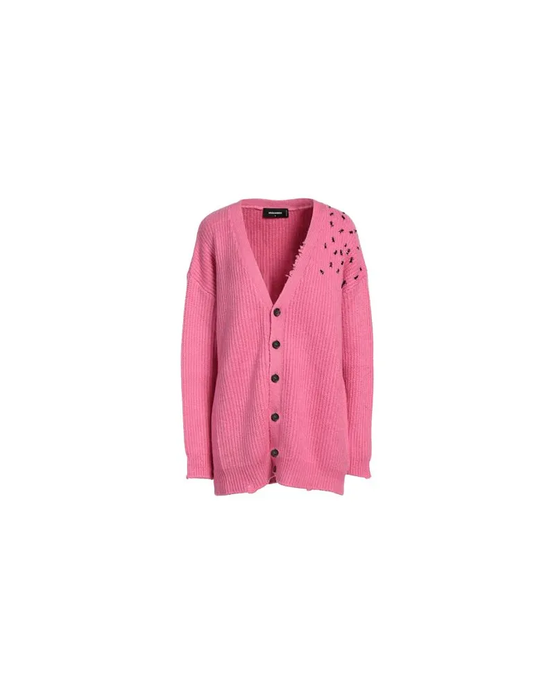 Dsquared2 STRICKWAREN - Strickjackenauf YOOX.COM Fuchsia