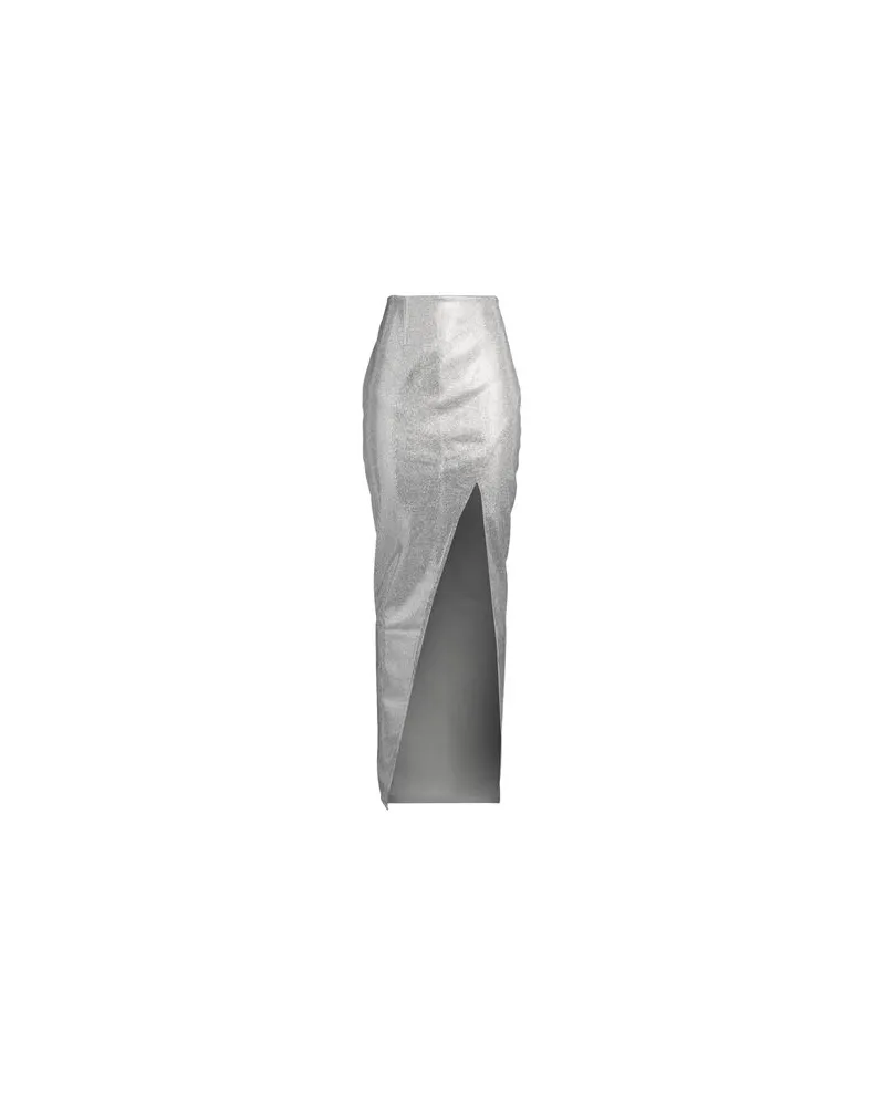 Balmain HOSEN & RÖCKE - Maxi-Röckeauf YOOX.COM Silber