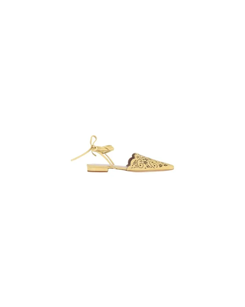 Ermanno Scervino SCHUHE - Ballerinasauf YOOX.COM Pastellgelb