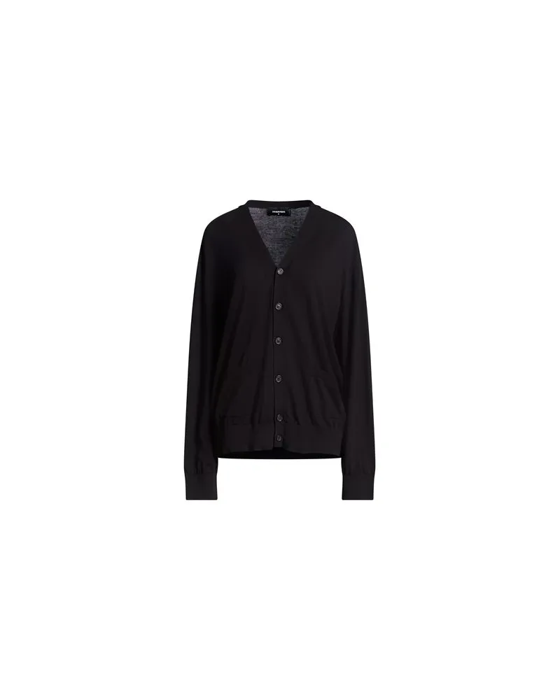 Dsquared2 STRICKWAREN - Strickjackenauf YOOX.COM Schwarz