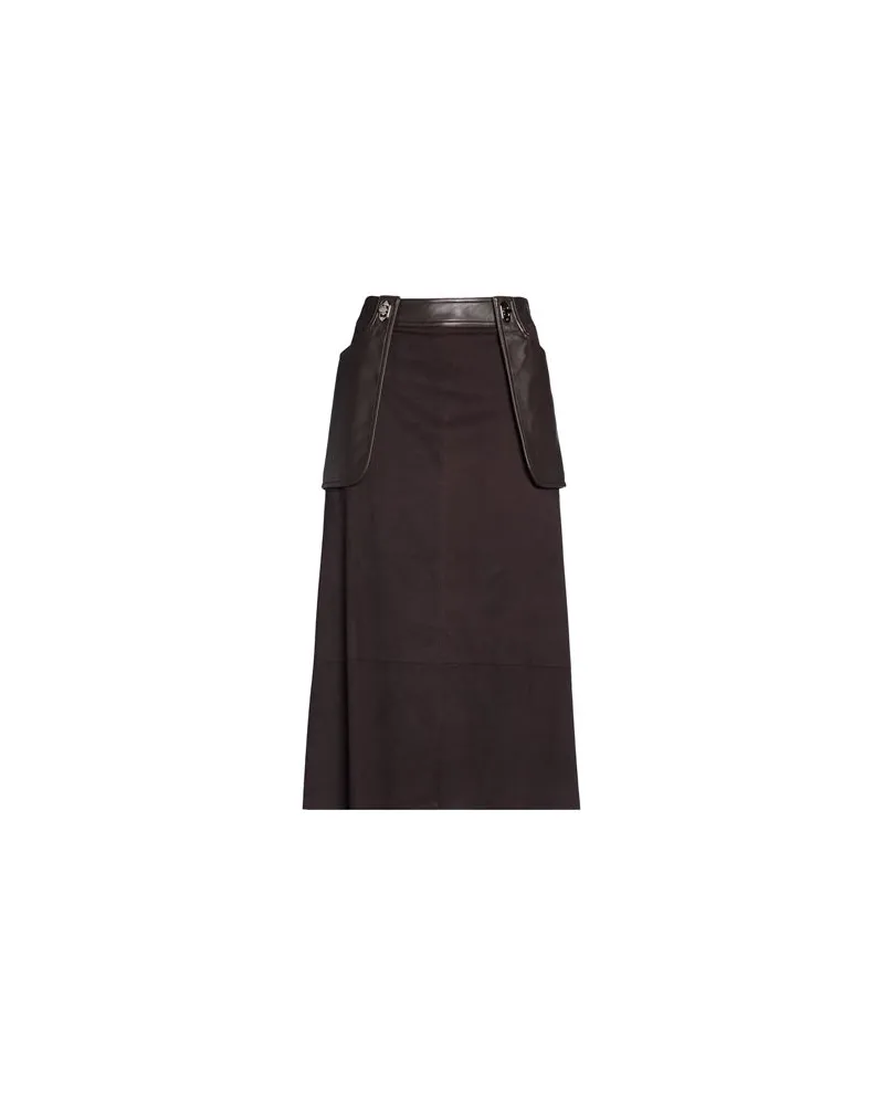 LOW CLASSIC HOSEN & RÖCKE - Midi-Röckeauf YOOX.COM Dunkelbraun