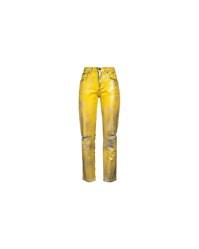 Dolce & Gabbana HOSEN & RÖCKE - Jeanshosenauf YOOX.COM Gelb