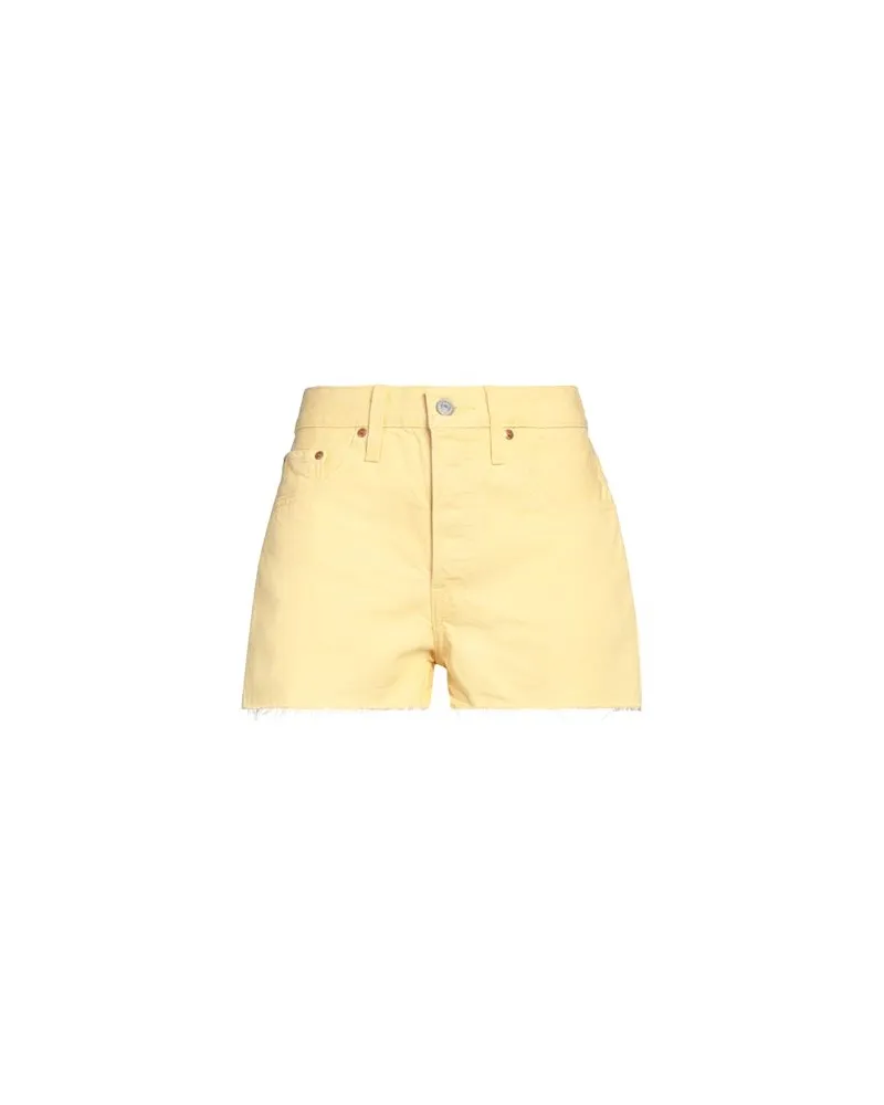 Levi's HOSEN & RÖCKE - Jeansshortsauf YOOX.COM Pastellgelb