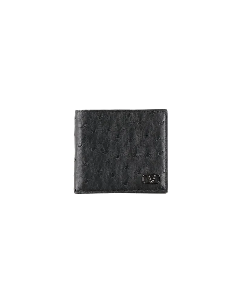 Valentino Garavani Kleinlederwaren - Brieftaschenauf YOOX.COM Schwarz