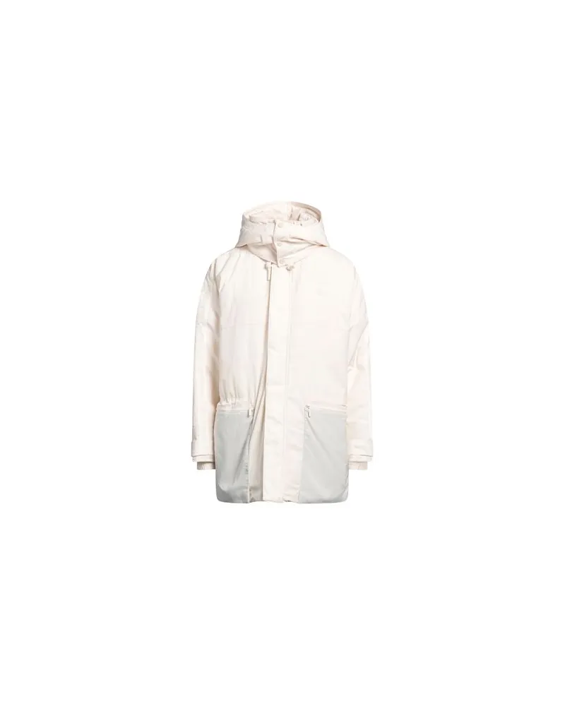 adidas JACKEN & MÄNTEL - Mäntelauf YOOX.COM Cremeweiß