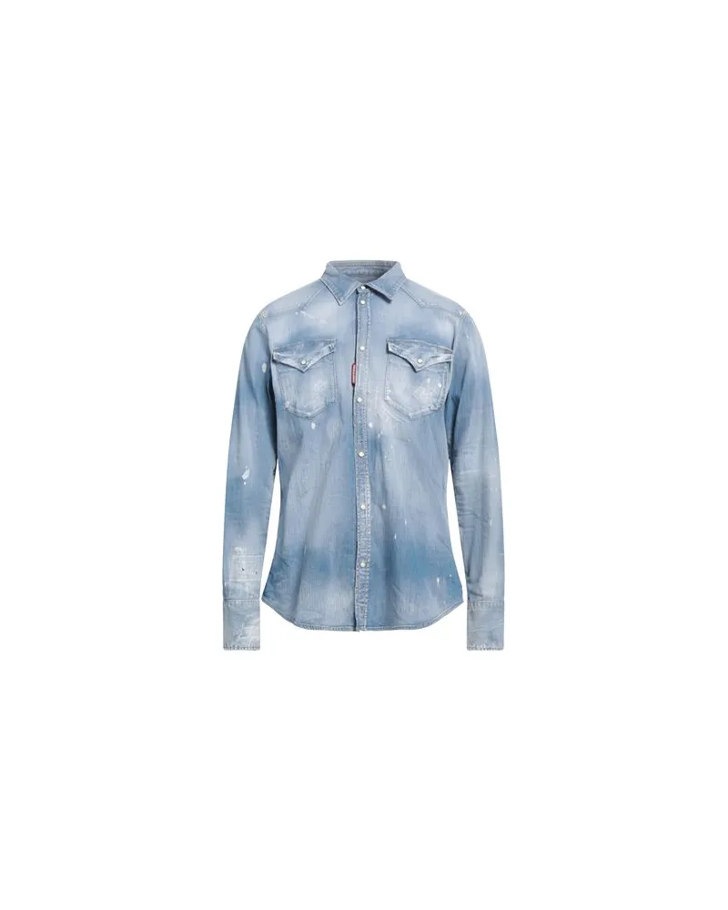 Dsquared2 TOPS - Jeanshemdenauf YOOX.COM Blau