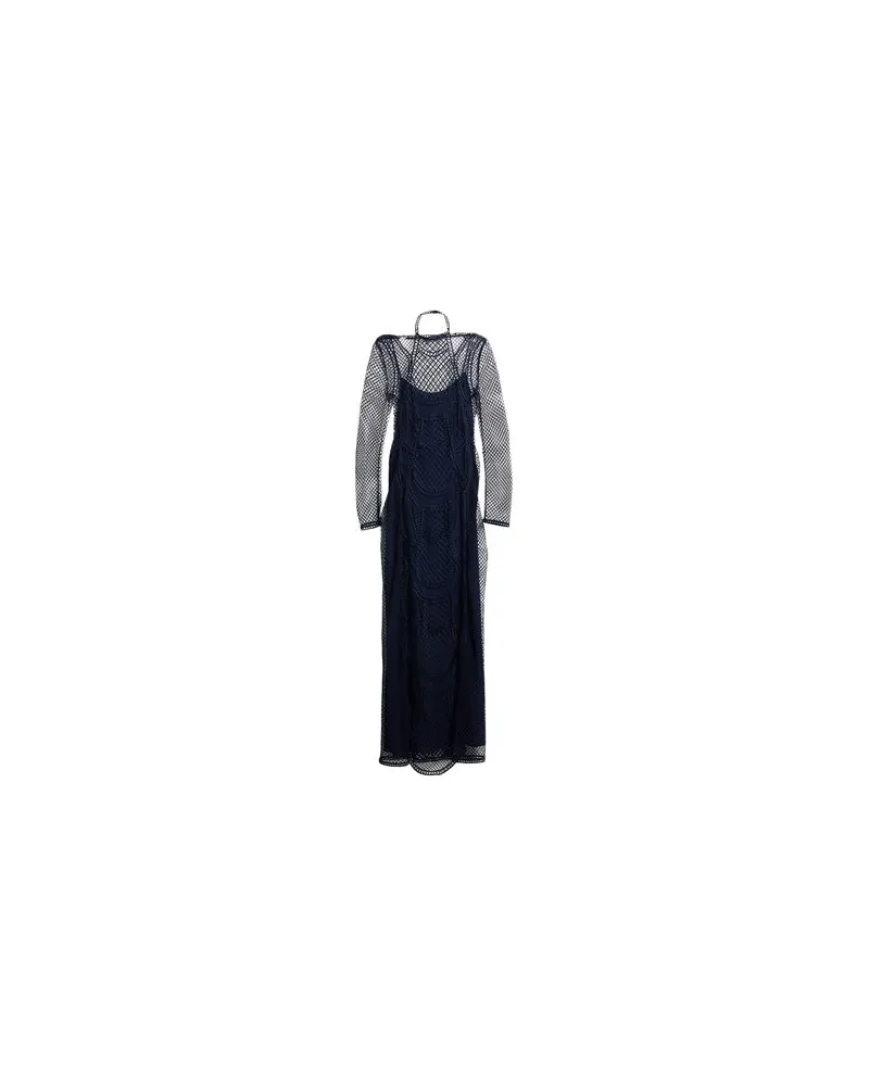 Alberta Ferretti KLEIDER - Maxi-Kleiderauf YOOX.COM Nachtblau