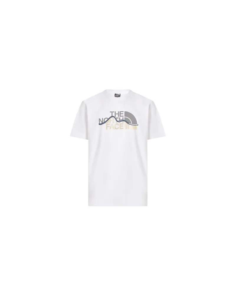 The North Face M SS MOUNTAIN LINE TEE  - TOPS - T-shirtsauf YOOX.COM Weiß