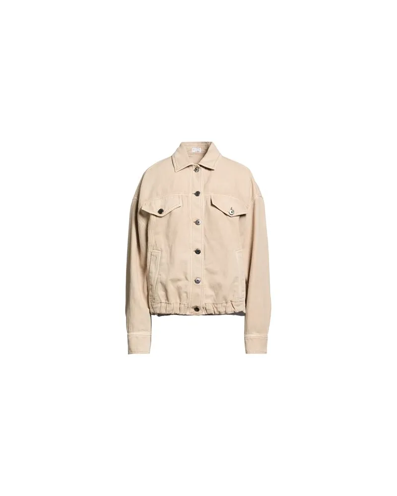 Brunello Cucinelli JACKEN & MÄNTEL - Jeansjacken/Mäntelauf YOOX.COM Beige