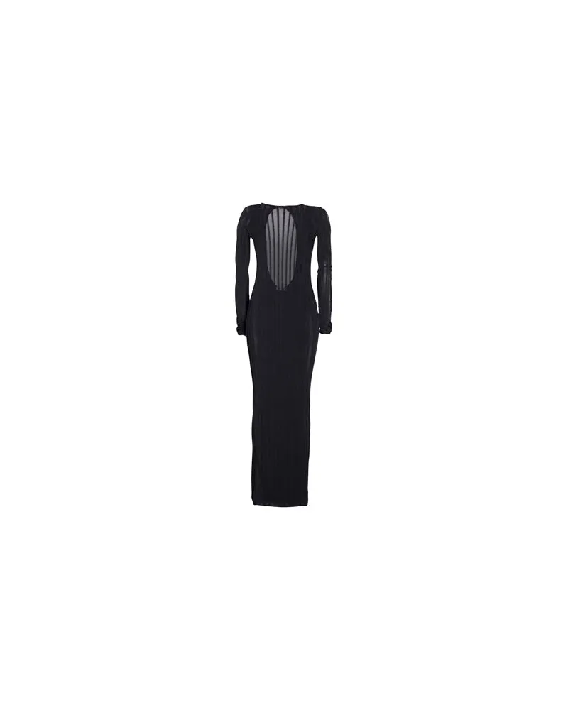 ATTICO KLEIDER - Maxi-Kleiderauf YOOX.COM Schwarz