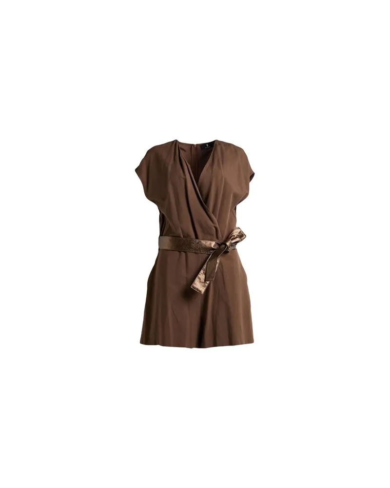 Fracomina OVERALLS - Playsuitsauf YOOX.COM Braun