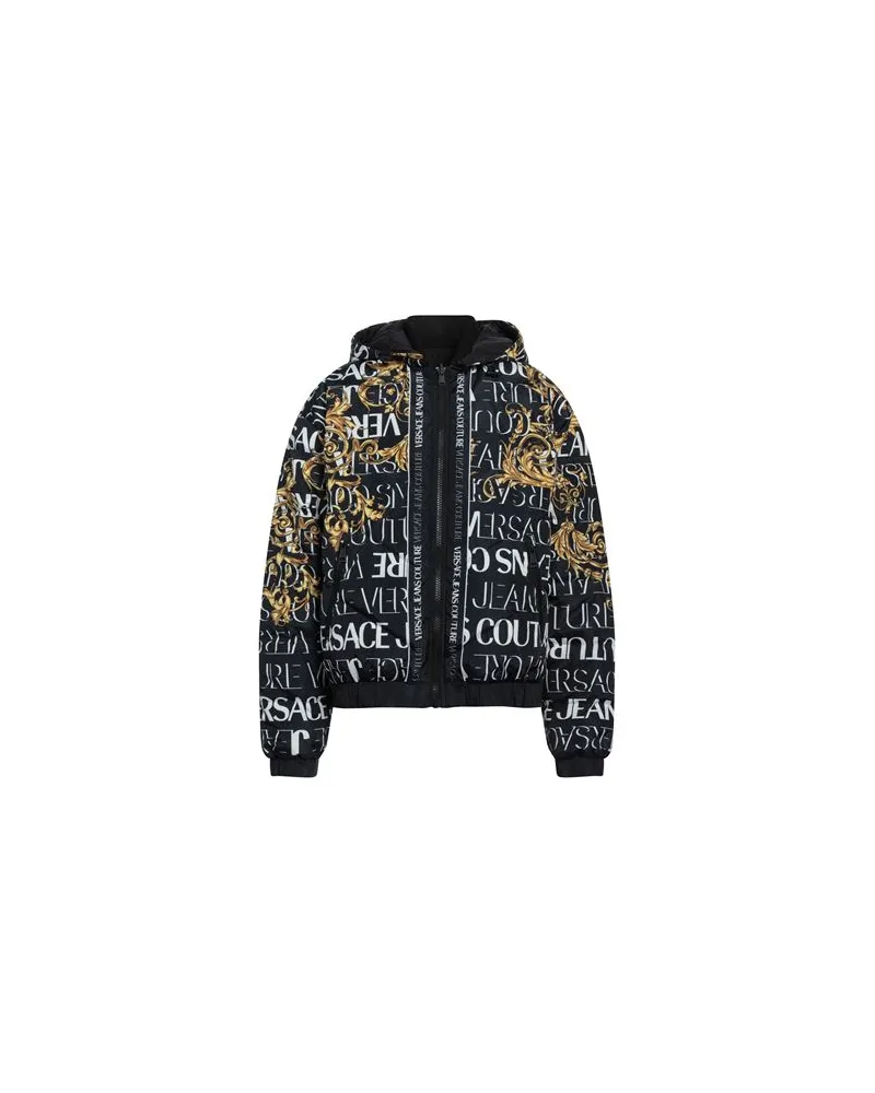 Versace Jeans JACKEN & MÄNTEL - Pufferjacken & Daunenjackenauf YOOX.COM Schwarz