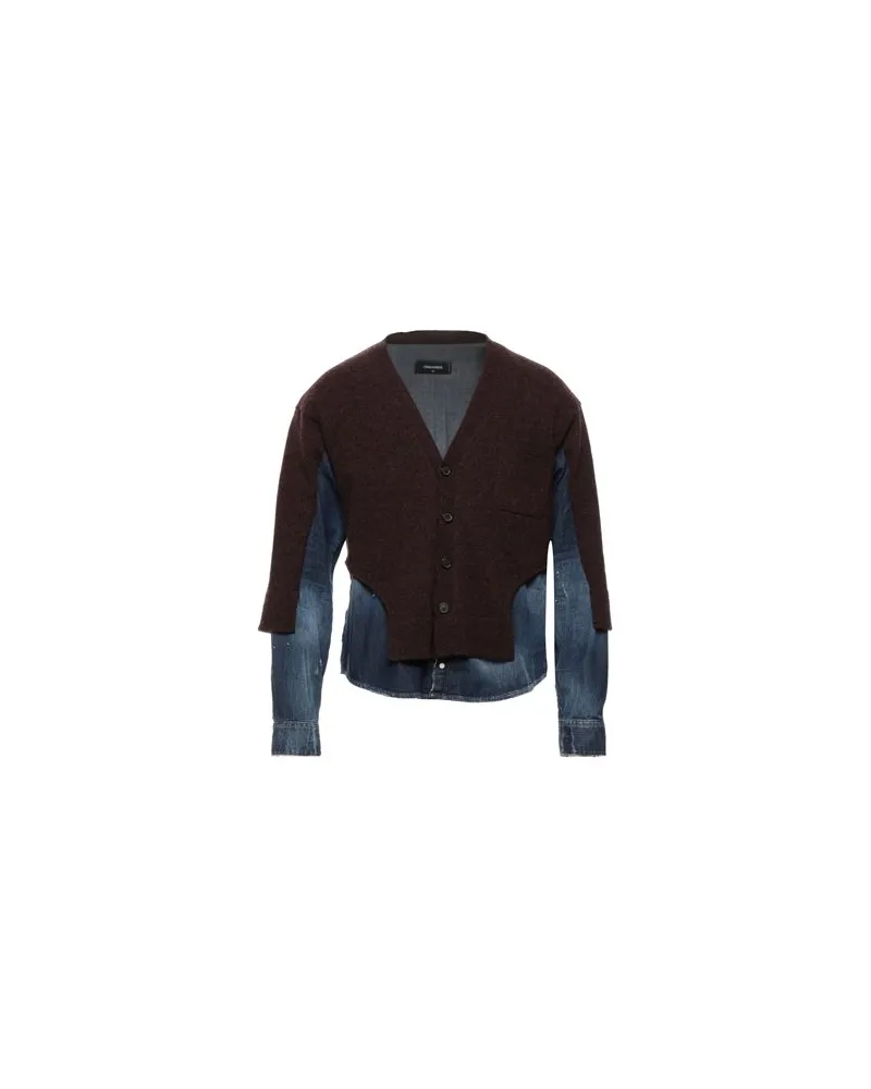 Dsquared2 STRICKWAREN - Strickjackenauf YOOX.COM Bordeaux