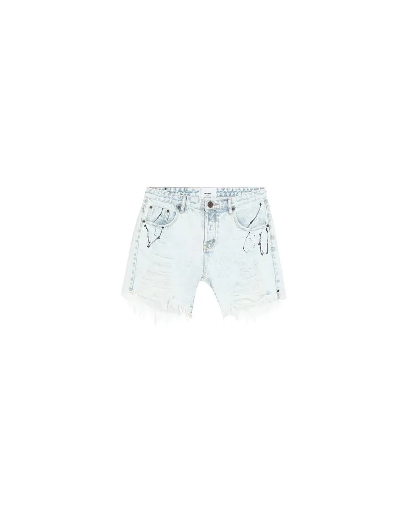 One Teaspoon HOSEN & RÖCKE - Jeansshortsauf YOOX.COM Blau