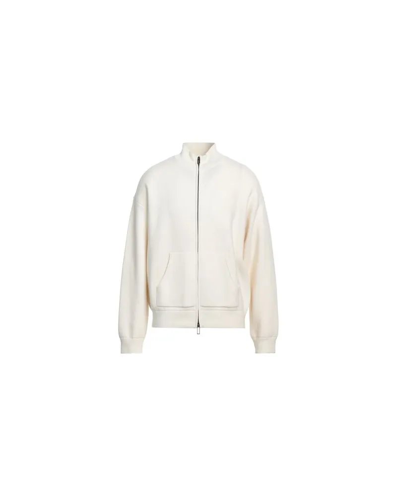 Emporio Armani STRICKWAREN - Strickjackenauf YOOX.COM Elfenbein
