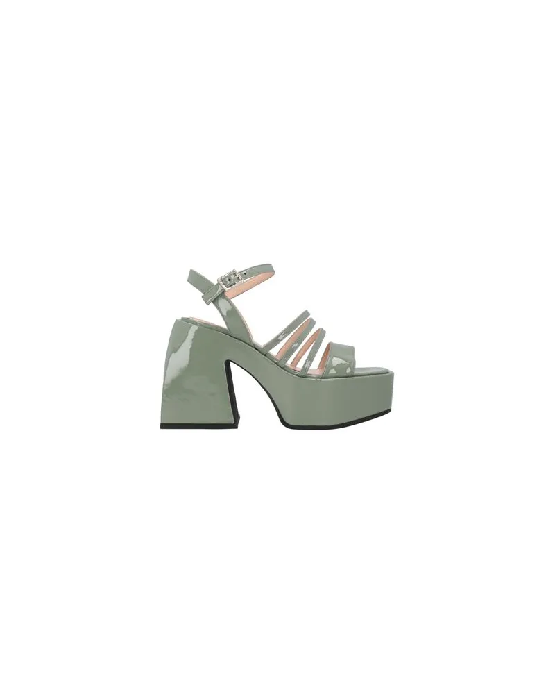NODALETO SCHUHE - Sandalenauf YOOX.COM Salbeigrün