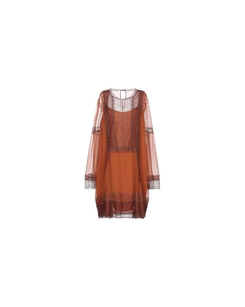 Alberta Ferretti KLEIDER - Mini-Kleiderauf YOOX.COM Braun