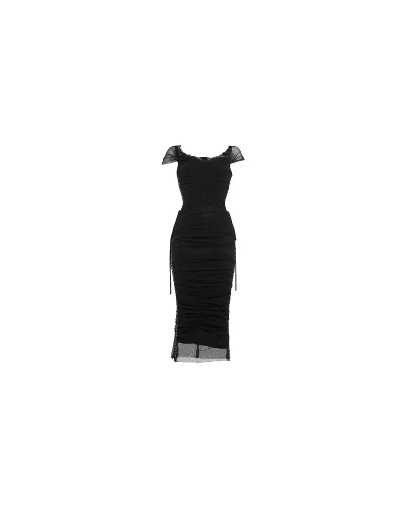 Dolce & Gabbana KLEIDER - Midi-Kleiderauf YOOX.COM Schwarz