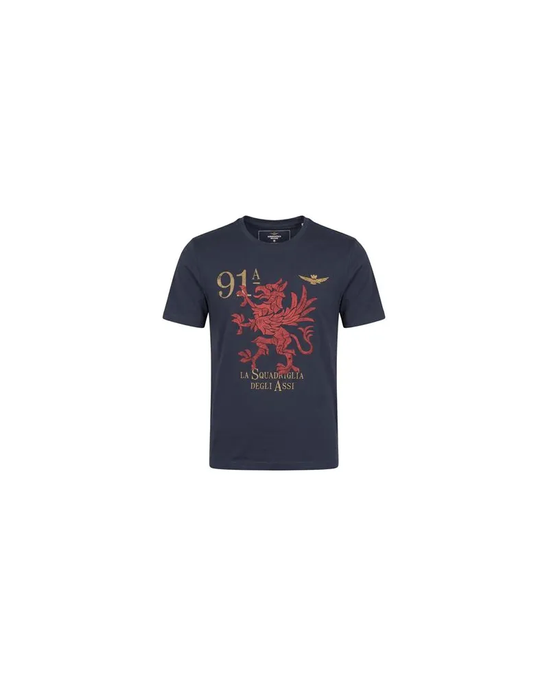 Aeronautica Militare TOPS - T-shirtsauf YOOX.COM Nachtblau