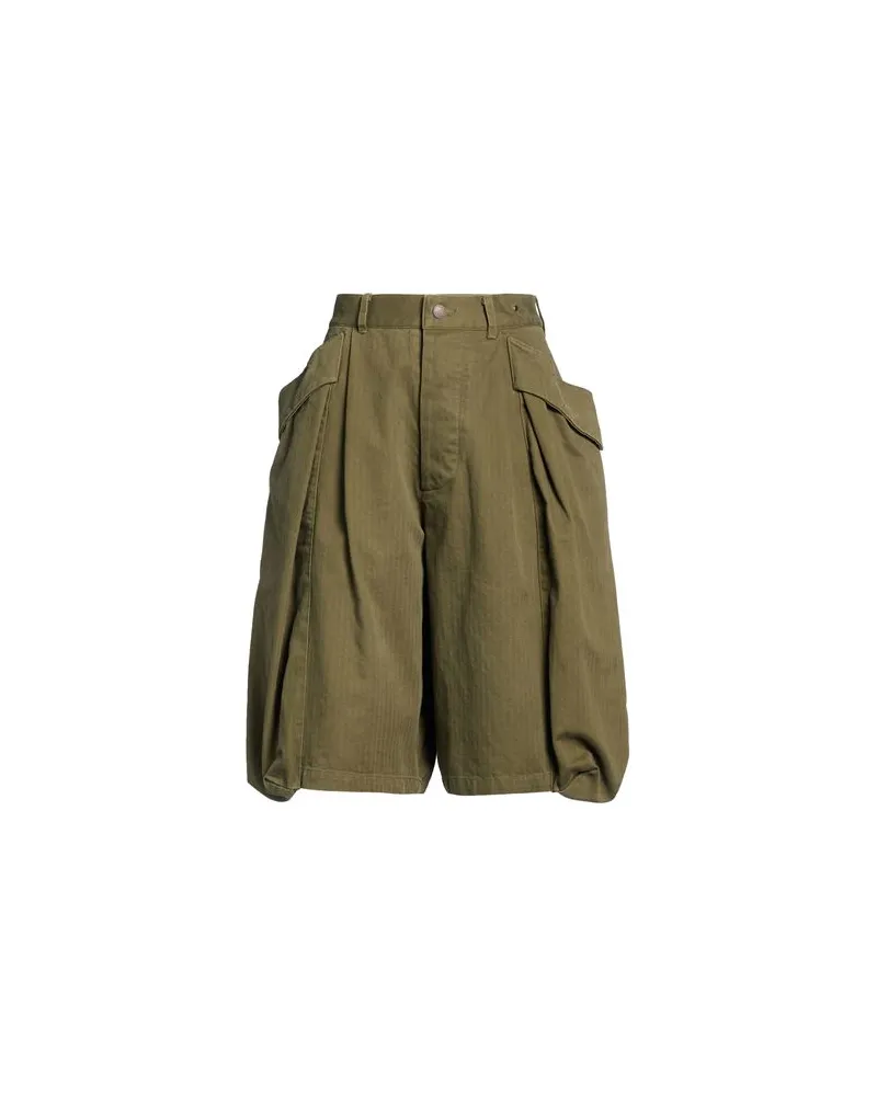 R13 HOSEN & RÖCKE - Shorts & Bermudashortsauf YOOX.COM Militärgrün
