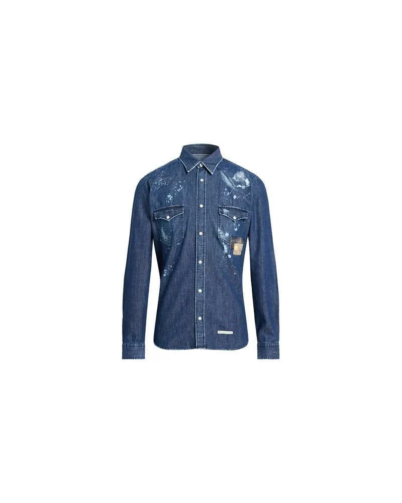 Tintoria Mattei TOPS - Jeanshemdenauf YOOX.COM Blau