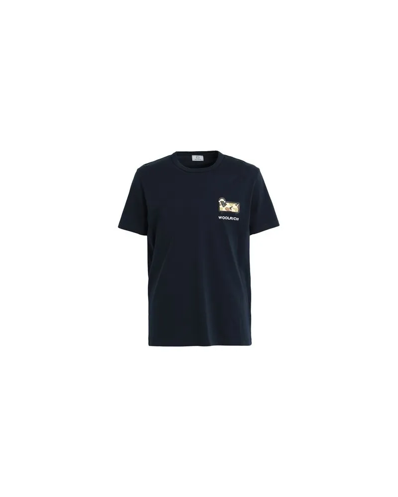 Woolrich CAMO SHEEP TEE   - TOPS - T-shirtsauf YOOX.COM Marineblau