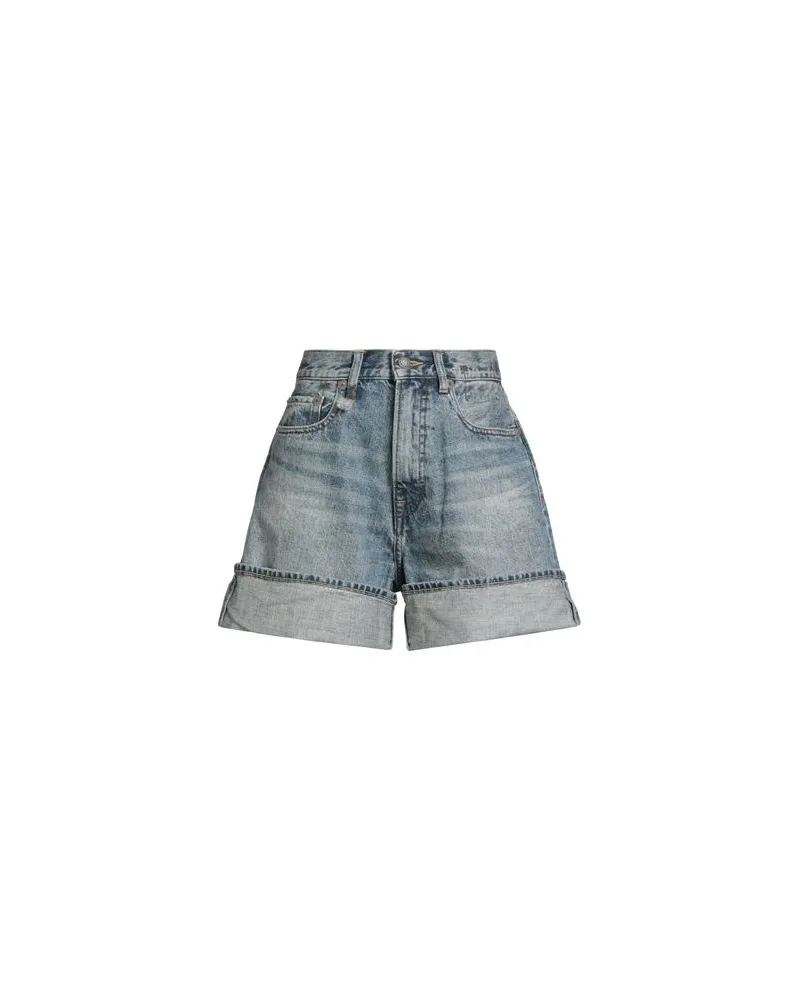 R13 HOSEN & RÖCKE - Jeansshortsauf YOOX.COM Blau