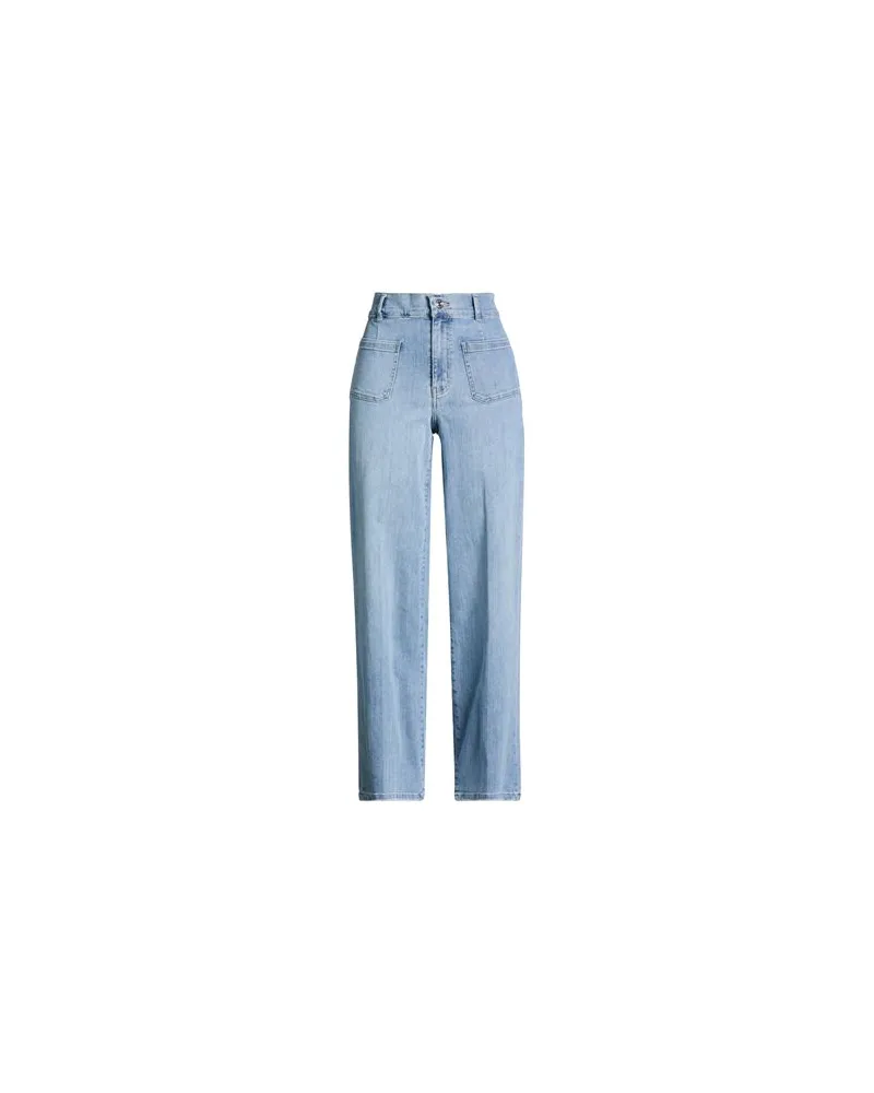 Frame Denim LE SLIM PALAZZO BARDOT PKT - HOSEN & RÖCKE - Jeanshosenauf YOOX.COM Blau