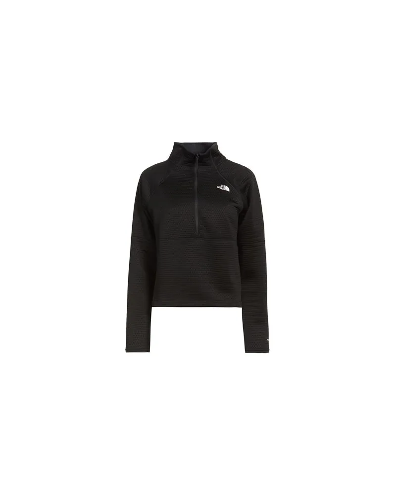 The North Face W DOTKNIT THERMAL 1/4 ZIP  - TOPS - Sweatshirtsauf YOOX.COM Schwarz