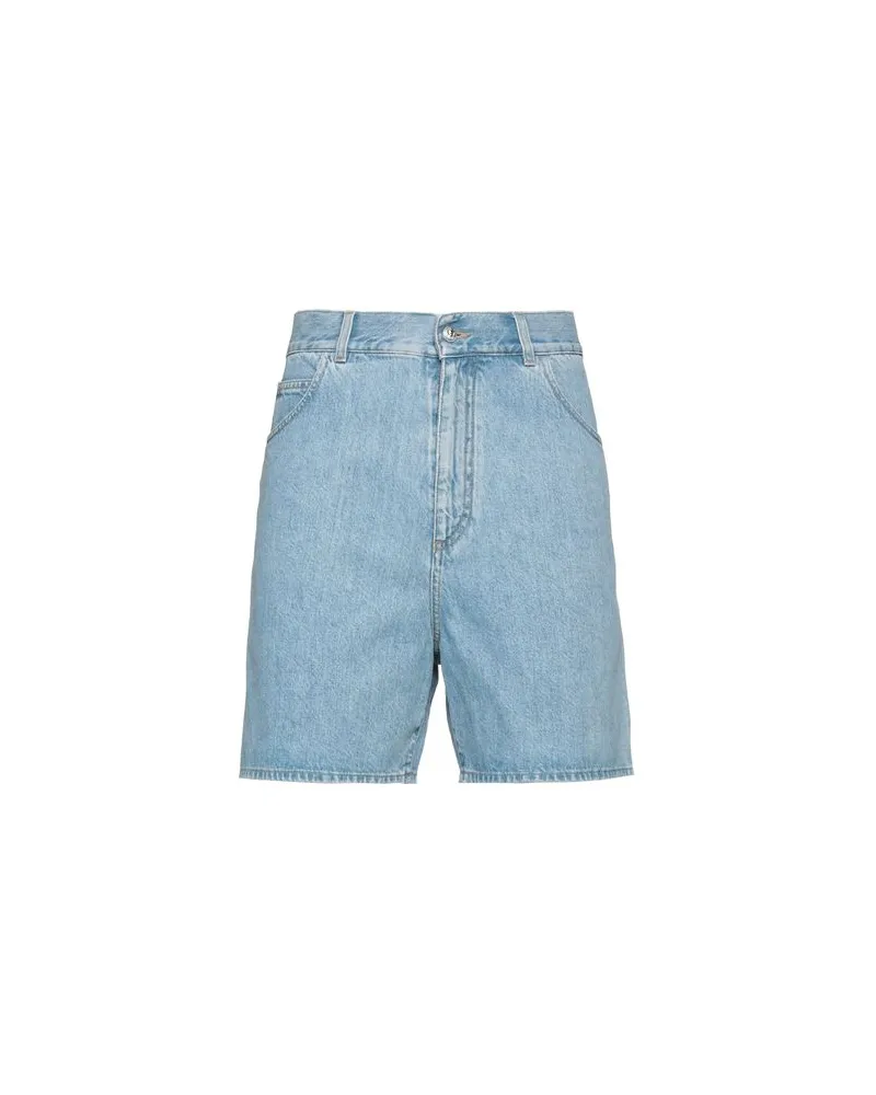 Balmain HOSEN & RÖCKE - Jeansshortsauf YOOX.COM Blau