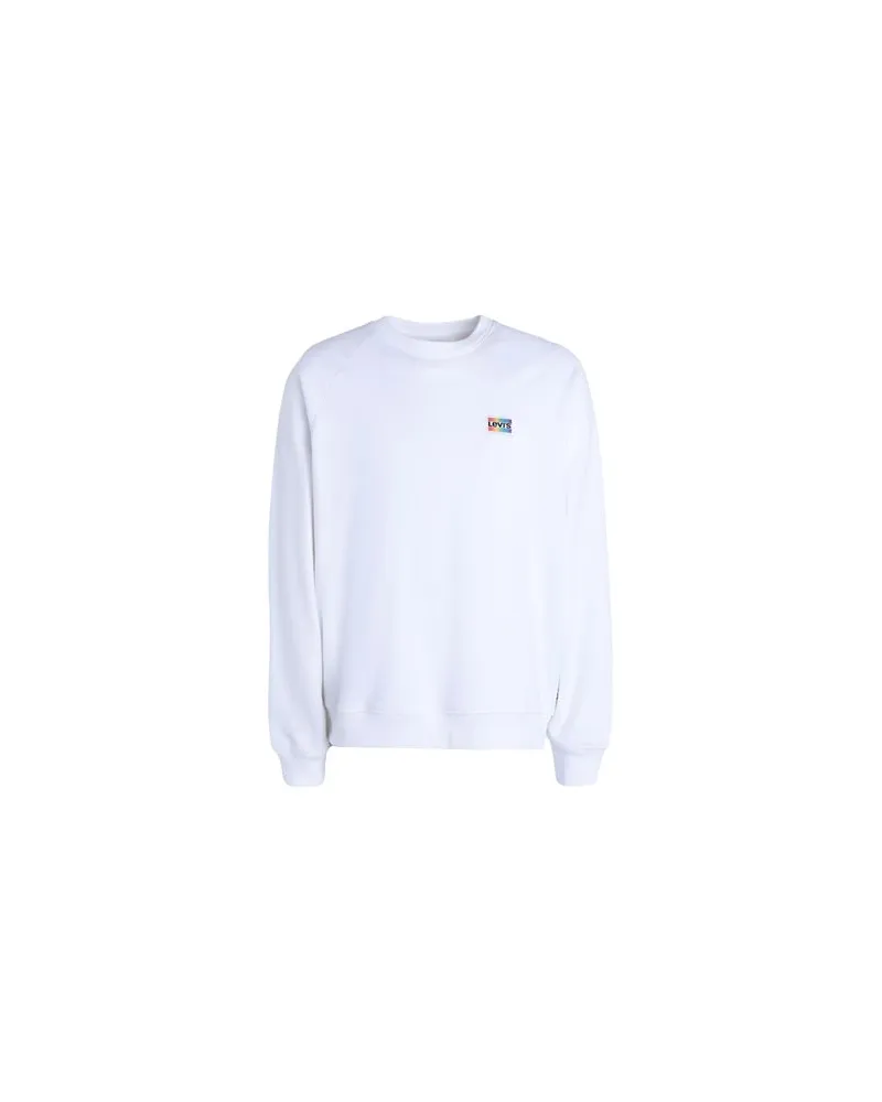 Levi's RELAXED RAGLAN CREWNECK  - TOPS - Sweatshirtsauf YOOX.COM Weiß