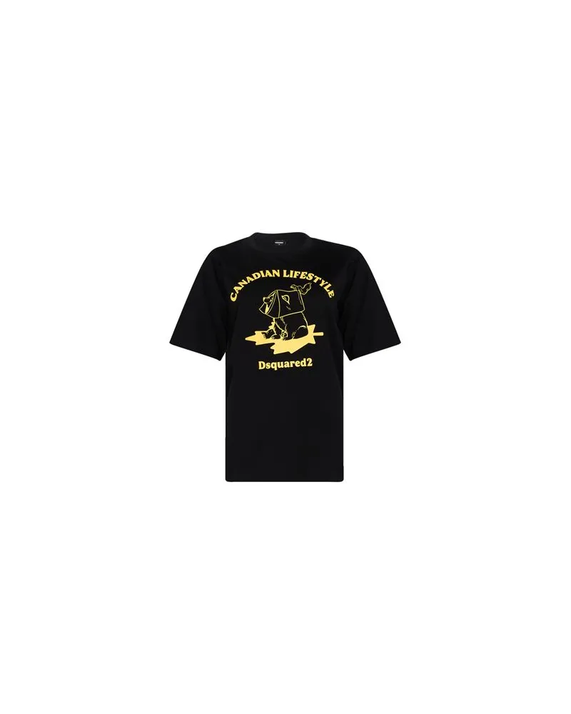 Dsquared2 TOPS - T-shirtsauf YOOX.COM Schwarz