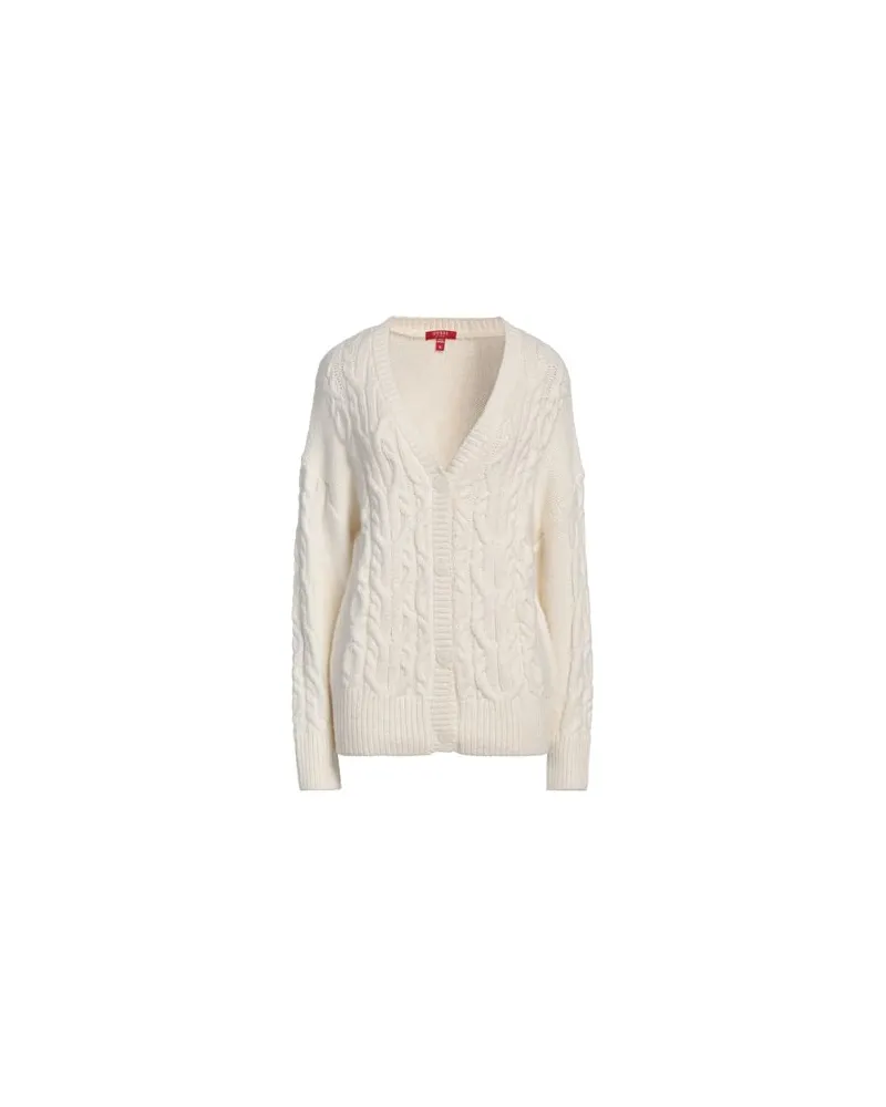 Guess STRICKWAREN - Strickjackenauf YOOX.COM Weiß