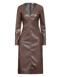 Jucca Midi-Kleid Braun