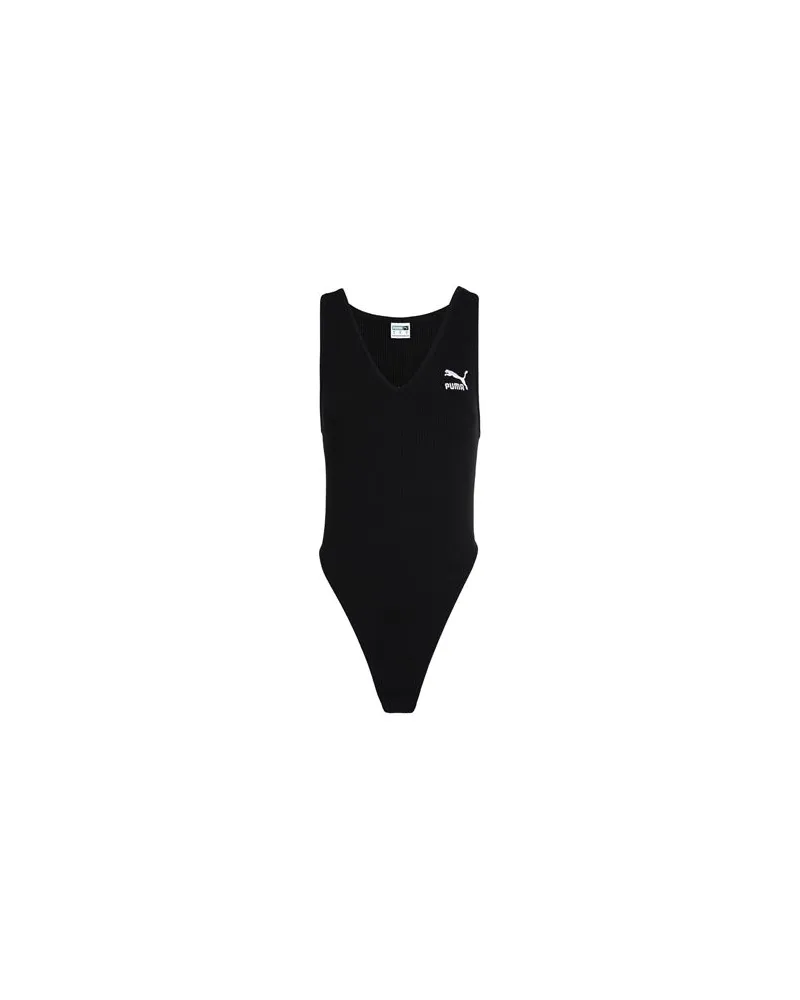 Puma 535688-01		Classics Ribbed Bodysuit  - 535688-01		Classics Ribbed Bodysuit - TOPS - Bodysuitsauf YOOX.COM Schwarz