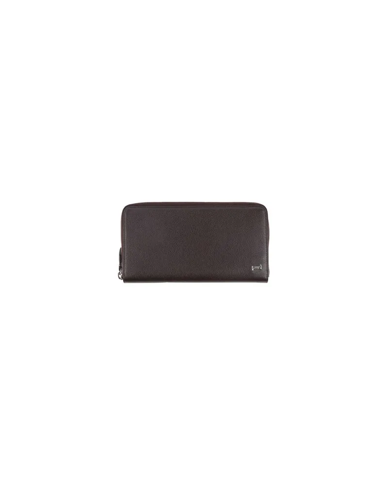 TOD'S Kleinlederwaren - Brieftaschenauf YOOX.COM Dunkelbraun