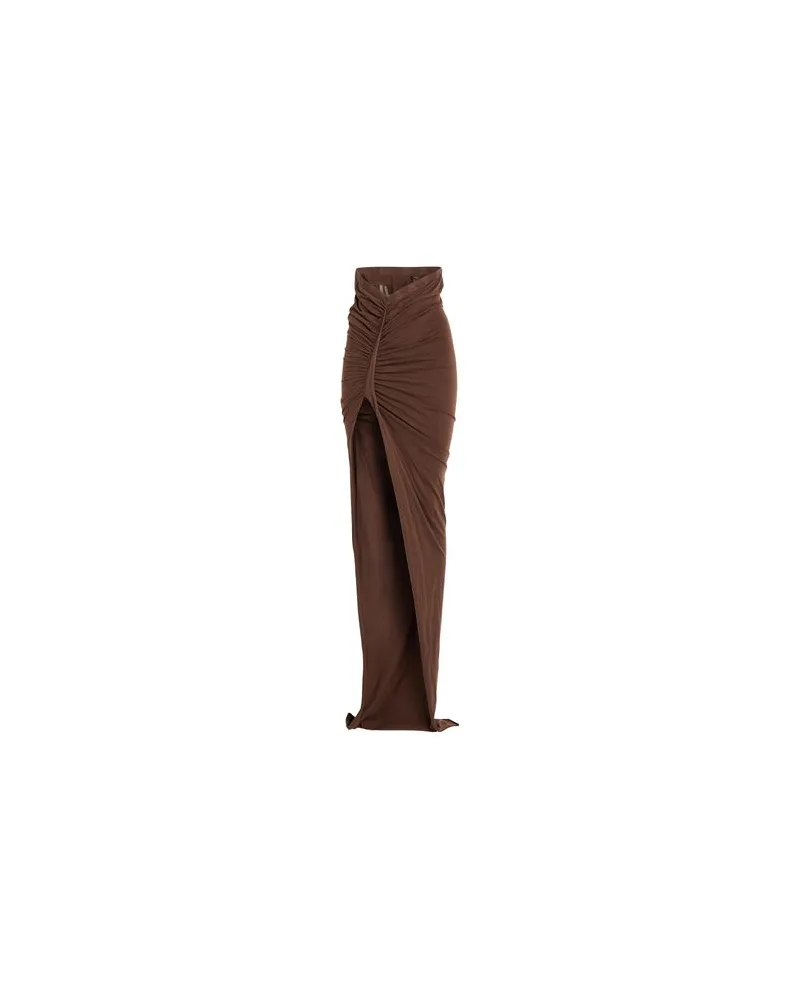 DRKSHDW by Rick Owens HOSEN & RÖCKE - Maxi-Röckeauf YOOX.COM Braun
