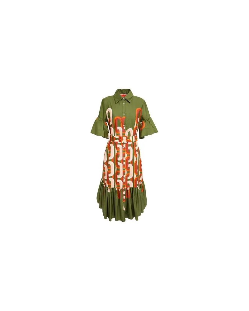 La DoubleJ KLEIDER - Midi-Kleiderauf YOOX.COM Militärgrün