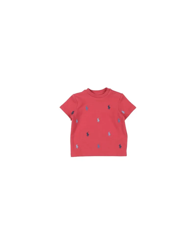 Ralph Lauren Polo Pony Cotton Mesh Tee  - TOPS - T-shirtsauf YOOX.COM Koralle