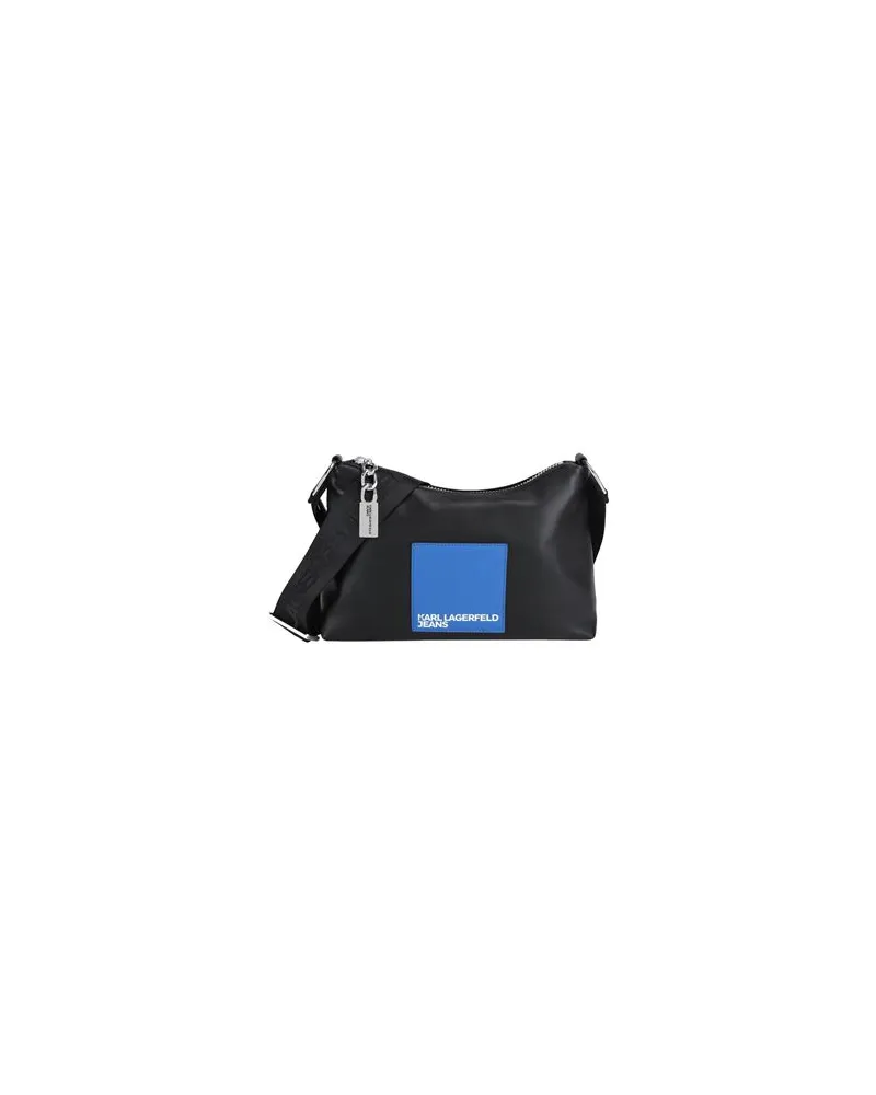 Karl Lagerfeld TECH LEATHER SM HOBO  - TASCHEN - Umhängetascheauf YOOX.COM Schwarz