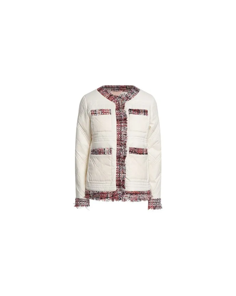 Twin-Set JACKEN & MÄNTEL - Pufferjacken & Daunenjackenauf YOOX.COM Cremeweiß