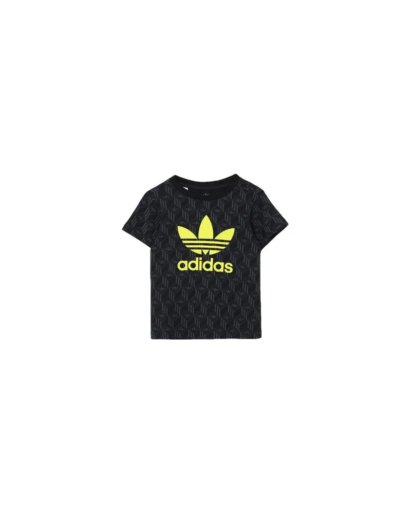 adidas TREF TEE   - TOPS - T-shirtsauf YOOX.COM Schwarz