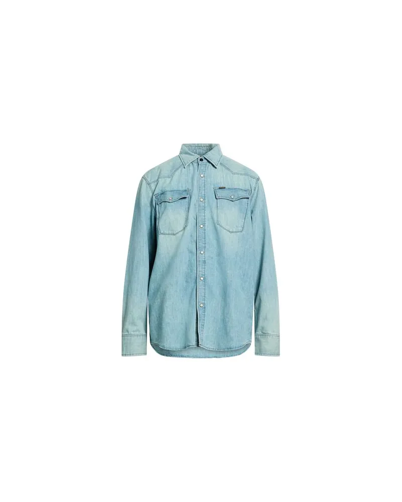 G-STAR RAW TOPS - Jeanshemdenauf YOOX.COM Blau