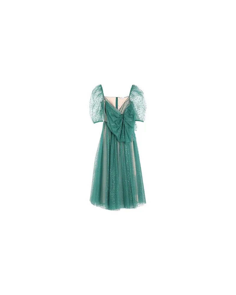 RED Valentino KLEIDER - Midi-Kleiderauf YOOX.COM Dunkelgrün