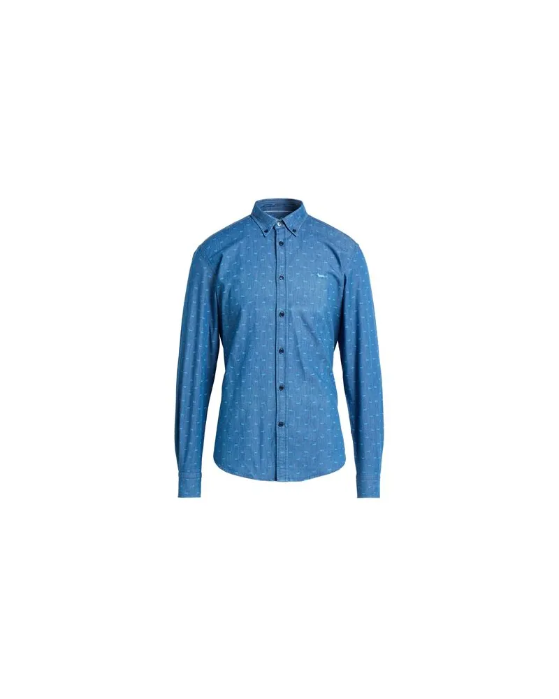 Harmont & Blaine TOPS - Jeanshemdenauf YOOX.COM Blau