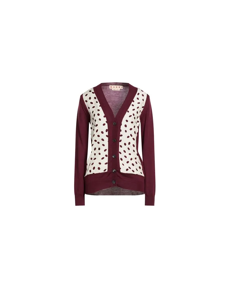 Marni STRICKWAREN - Strickjackenauf YOOX.COM Bordeaux