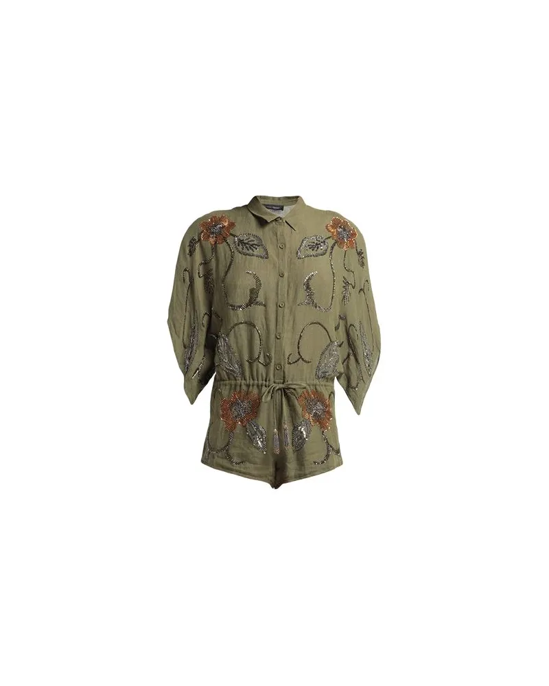 Christian Pellizzari OVERALLS - Playsuitsauf YOOX.COM Militärgrün