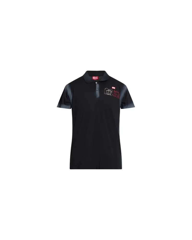 Diesel TOPS - Poloshirtsauf YOOX.COM Schwarz