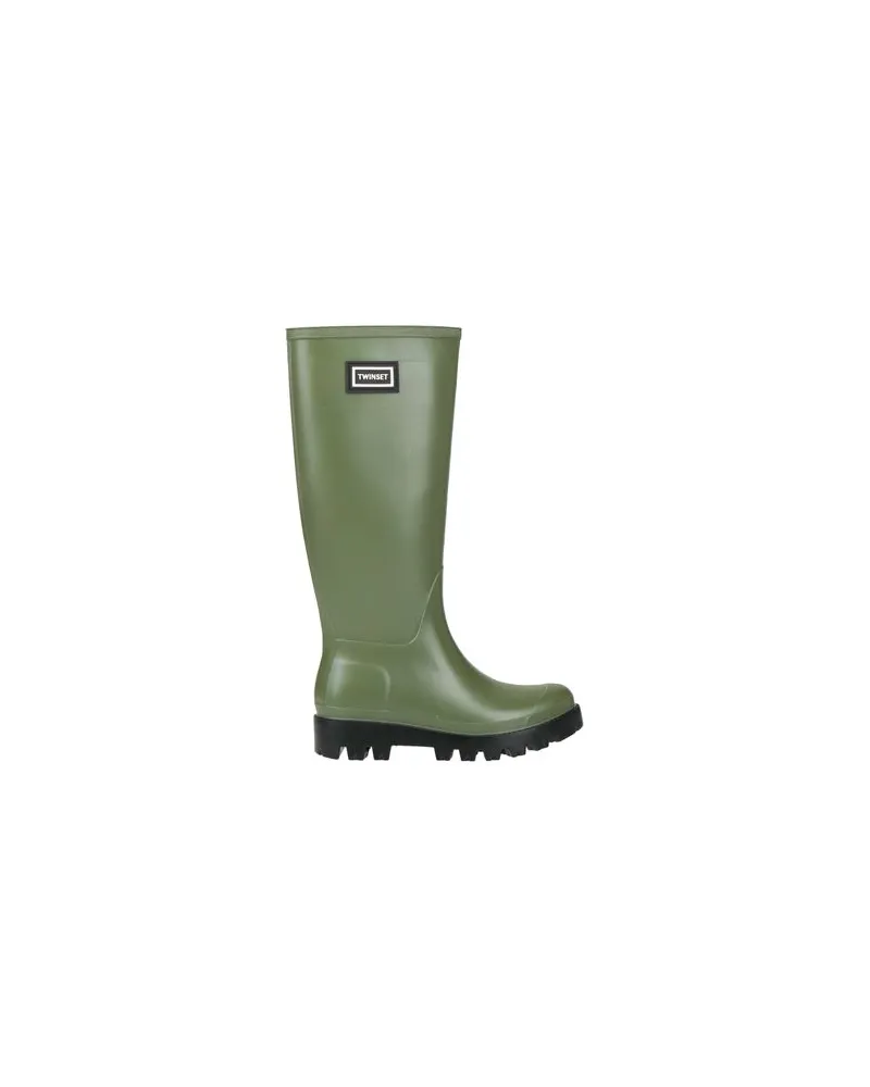 Twin-Set SCHUHE - Stiefelauf YOOX.COM Militärgrün