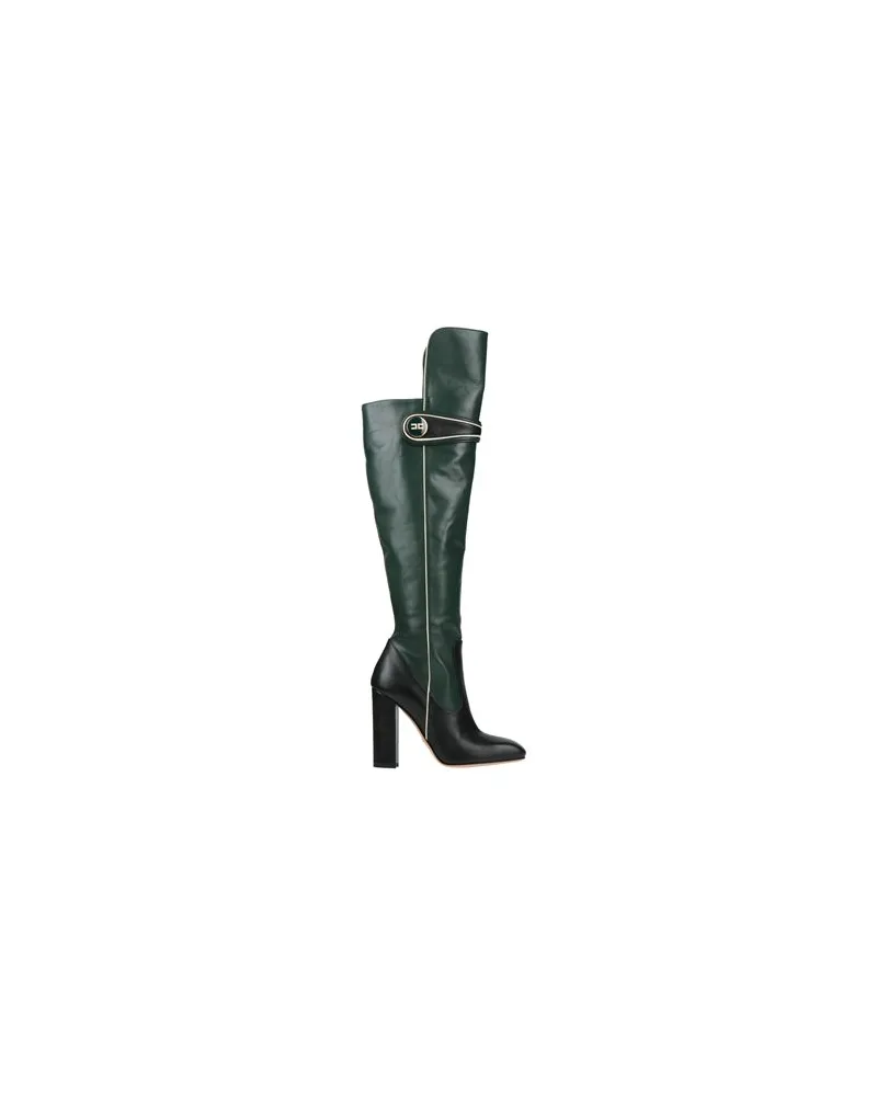 Elisabetta Franchi SCHUHE - Stiefelauf YOOX.COM Dunkelgrün